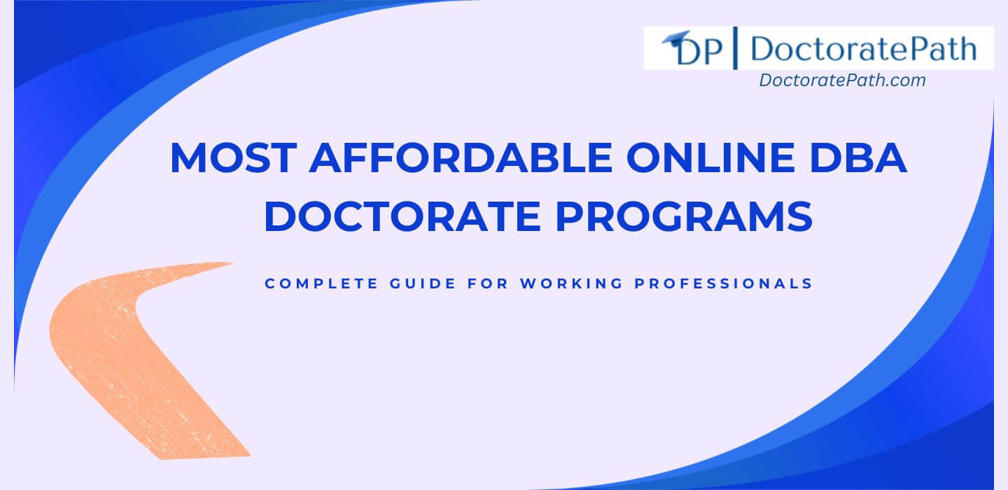 DoctoratePath - Most Affordable Online DBA Doctorate Programs – Complete Guide for Indian Professionals