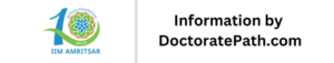 IIM Amritsar Information by DoctoratePath.com
