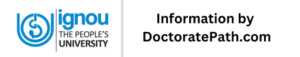 IGNOU Information-by-Doctoratepath-com